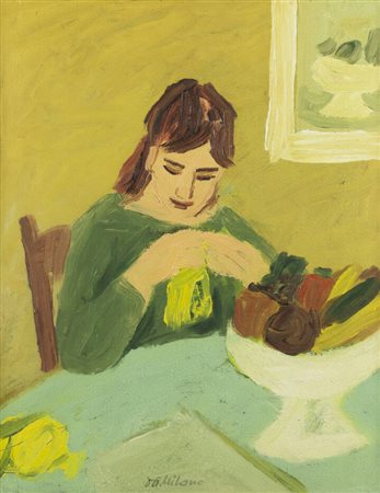 GIULIO DA MILANO<BR>Nizza (Francia) 1895 - 1990 Torino<BR>"Figura femminile" 1938