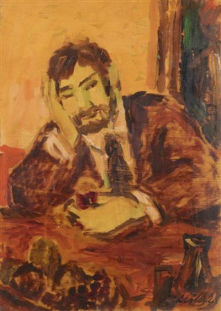 GIULIO DA MILANO<BR>Nizza (Francia) 1895 - 1990 Torino<BR>"Al bar" 1968