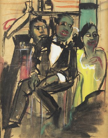 LUIGI SPAZZAPAN<BR>Gradisca d'Isonzo (GO) 1889 - 1958 Torino<BR>"Caffè"