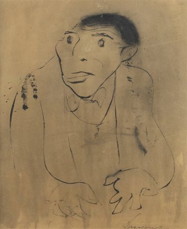 LUIGI SPAZZAPAN<BR>Gradisca d'Isonzo (GO) 1889 - 1958 Torino<BR>"Il giornalista Ciuffo"