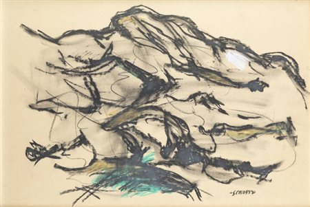 FILIPPO SCROPPO<BR>Riesi (CL) 1910 - 1993 Torre Pellice (TO)<BR>"Paesaggio"