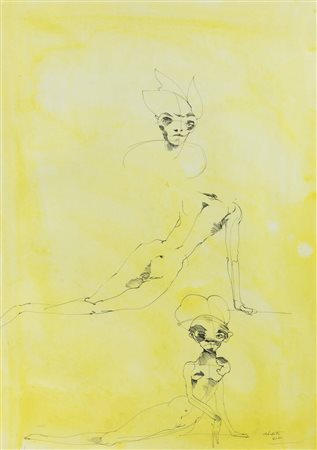 ENRICO COLOMBOTTO ROSSO<BR>Torino 1925 - 2013 Casale Monferrato (AL)<BR>"Figure"