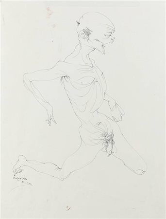 ENRICO COLOMBOTTO ROSSO<BR>Torino 1925 - 2013 Casale Monferrato (AL)<BR>"Figura" A