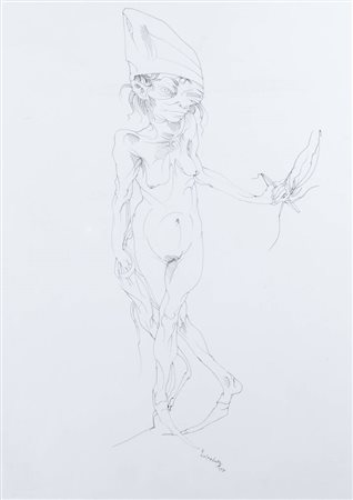 ENRICO COLOMBOTTO ROSSO<BR>Torino 1925 - 2013 Casale Monferrato (AL)<BR>"Figura"