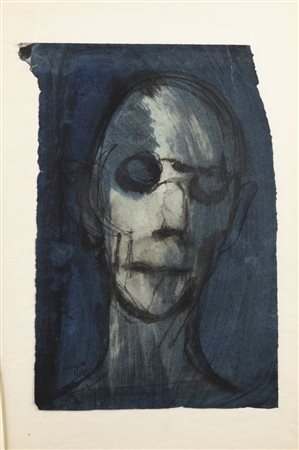 ENRICO COLOMBOTTO ROSSO<BR>Torino 1925 - 2013 Casale Monferrato (AL)<BR>"Volto" 1959