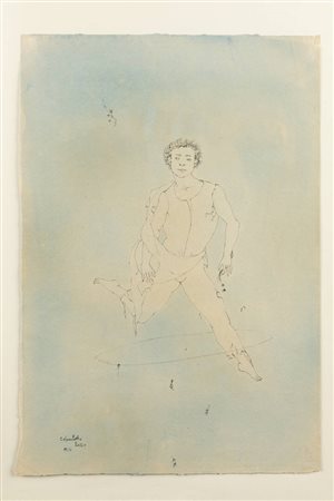 ENRICO COLOMBOTTO ROSSO<BR>Torino 1925 - 2013 Casale Monferrato (AL)<BR>"Figura maschile" 1954