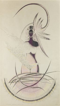 PONTE CORVO (Raffaele Pontecorvo)<BR>Roma 1910 - 1983 Torino<BR>"Impressione femminile"