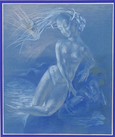 ABACUC (Silvano Gilardi)<BR>Torino 1933 - 2021<BR>"La Venere attaccata dal mitico volatile al venerdì di ogni sabato" 2/1972