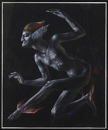 ABACUC (Silvano Gilardi)<BR>Torino 1933 - 2021<BR>"Mercurio 2, messaggero del mercoledì notte" 1/1972