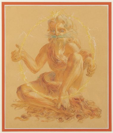 ABACUC (Silvano Gilardi)<BR>Torino 1933 - 2021<BR>"Il fulmine continuo di Giove; nel mezzo della settimana" 2/1972