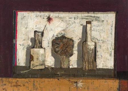 TINO AIME<BR>Cuneo  1931 - 2017 Gravere (TO)<BR>"Natura morta" 1970