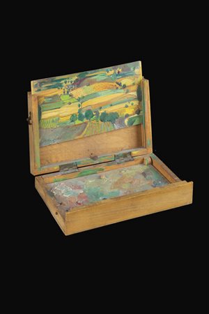 ETTORE FICO<BR>Piatto Biellese (VC) 1917 - 2004 Torino<BR>"Paesaggio collinare"