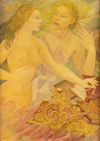 GEMMA VERCELLI<BR>Torino 1916 - 1995 Montecarlo (Monaco)<BR>"I libri occulti"