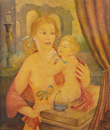 GEMMA VERCELLI<BR>Torino 1916 - 1995 Montecarlo (Monaco)<BR>"Maternità"