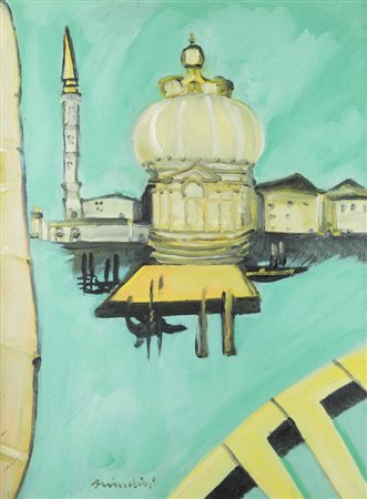 REMO BRINDISI<BR>Roma 1918 - 1996 Milano<BR>"Chiesa della Salute"