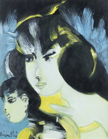 REMO BRINDISI<BR>Roma 1918 - 1996 Milano<BR>"Maternità"