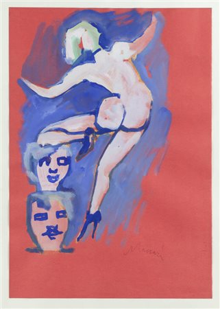 MINO MACCARI<BR>Siena (SI) 1898 - 1989 Roma<BR>"Spogliarello"