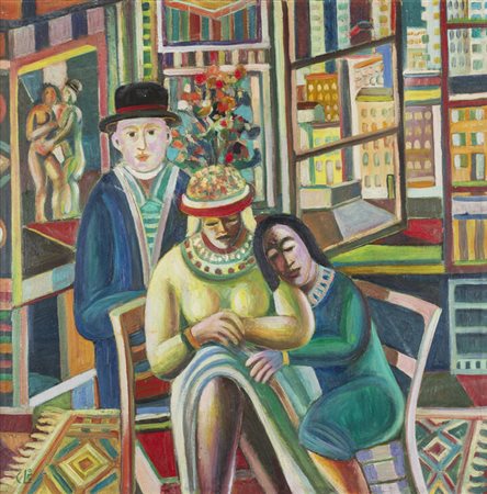 CARLO LORO<BR>Lonigo (VI) 1915 - 2002 Torino<BR>"La famiglia"