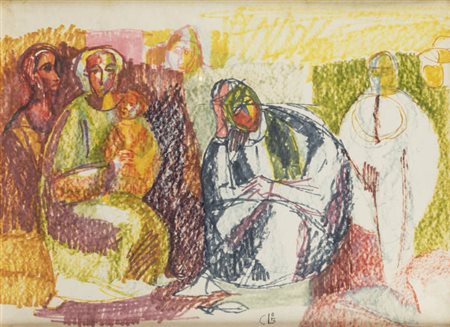 CARLO LORO<BR>Lonigo (VI) 1915 - 2002 Torino<BR>"Senza titolo"