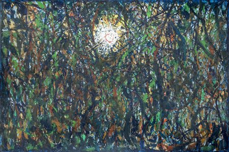 MARIO CARLETTI<BR>Torino 1912 - 1977 Cossato (BI)<BR>"Sole nella Baraggia" 1960-61