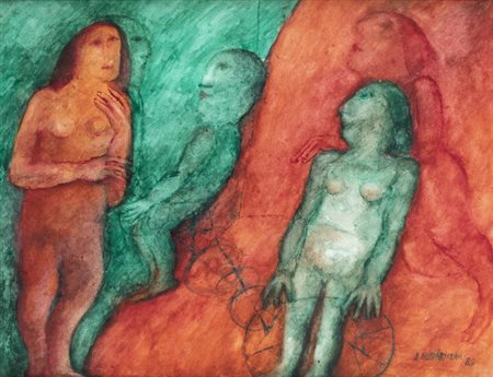 JINDRA HUSARIKOVA<BR>Trmice (Cecoslovacchia) 1931 - 2016 Praga (Cecoslovacchia)<BR>"Senza titolo" 1988