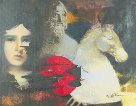 ANGELO DI TOMMASO<BR>Formia (LT) 1953<BR>"Tiziana in Grecia" 2010