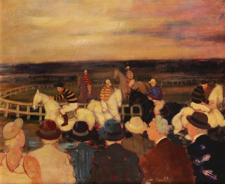 CARLO ROSELLI<BR>Roma 1939<BR>"Giornata all'ippodromo"