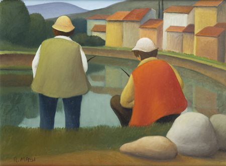 ROBERTO MASI<BR>Firenze 1940 - 2011<BR>"Pescatori"