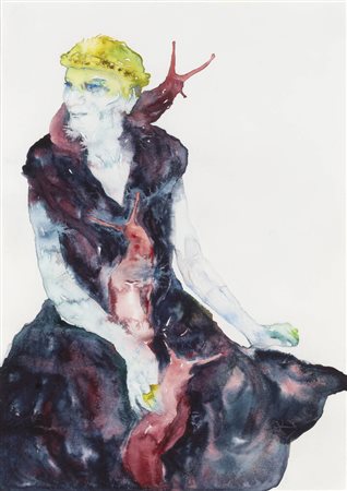 ANDREA MASSAIOLI<BR>Torino, 1960<BR>"Carol e 3 lumache" 2006