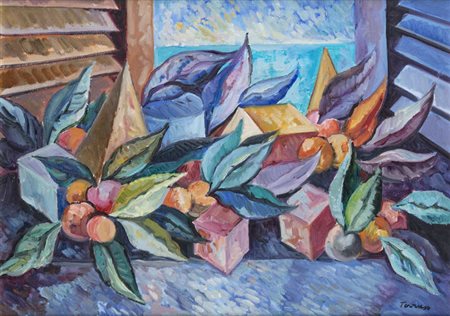 SAVERIO TERRUSO<BR>Monreale (PA) 1939 - 2003 Milano<BR>"Composizione"