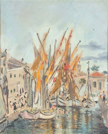 Filippo De Pisis 1896 Ferrara-1956 Milano, Vele