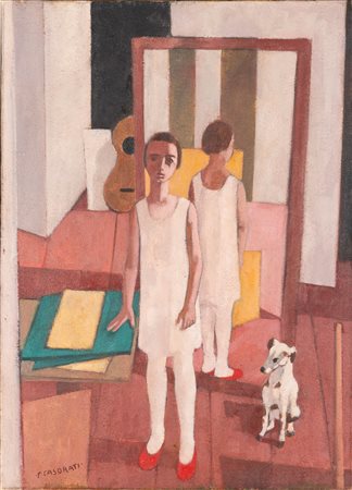 Felice Casorati 1883 Novara-1963 Torino, Fanciullo nello studio