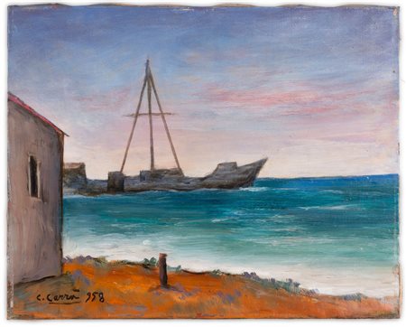 Carlo Carrà 1881 Quargnento (AL)-1966 Milano, Forte del Marmi