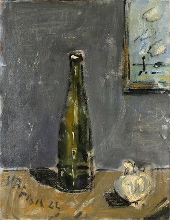 Filippo De Pisis 1896 Ferrara-1956 Milano, La bottiglia nera