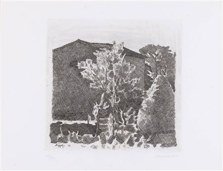 Giorgio Morandi 1890 Bologna-1964 Bologna, Poggio al mattino
