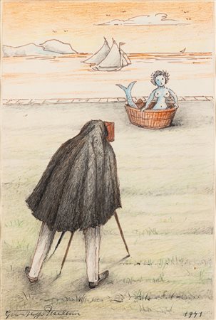 Gianfilippo Usellini 1903 Milano-1971 Arona, Fotografo e sirena