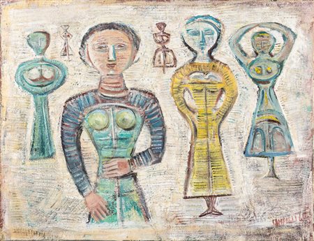 Massimo Campigli 1895 Berlino-1971 Saint-Tropez, Composizione