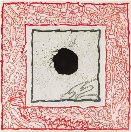 Pierre Alechinsky Nascita: 1927 Schaerbeek (BE), Soleil noir I