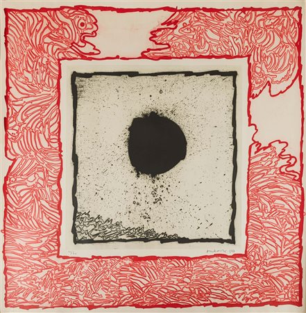 Pierre Alechinsky Nascita: 1927 Schaerbeek (BE), Soleil noir III