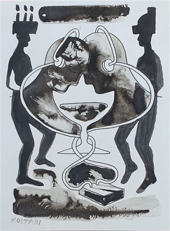 Mark Kostabi “Senza titolo” 