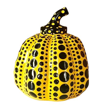 Yayoi Kusama “Pumpkin” (Yellow and black) 