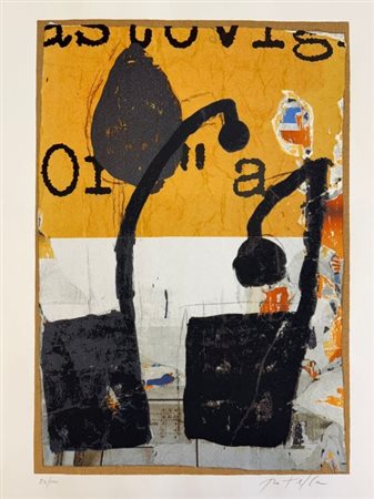 Mimmo Rotella "Mirò in nero"