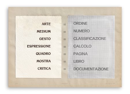 ALDO SPINELLI (1948) - Senza Titolo (Traduzione), 1972-1974