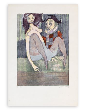 MINO MACCARI (1898-1989) - Senza Titolo (Il collant)