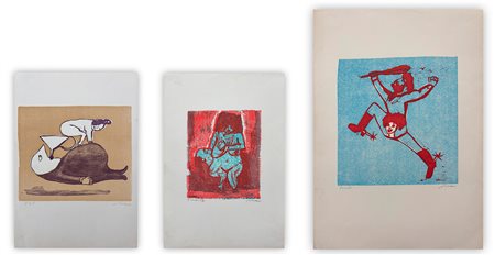 MINO MACCARI (1898-1989) - Lotto unico di 3 opere