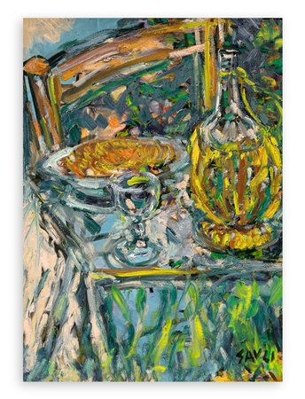 PIERO GAULI (1916-2012) - Tavola con gli spaghetti, 1991