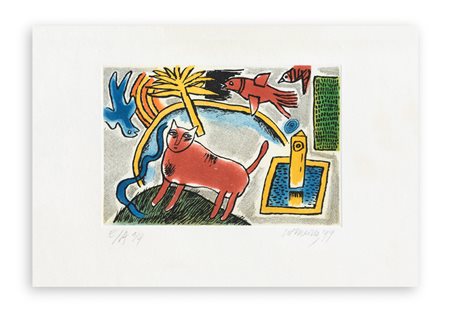 GUILLAUME CORNEILLE (1922-2010) - Senza Titolo, 1999