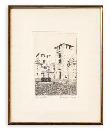 ETTORE BERALDINI (1887-1965) - Castelvecchio (Verona)