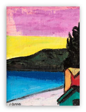 POMPEO BORRA (1898-1973) - Senza Titolo (Spiaggia), 1973 circa