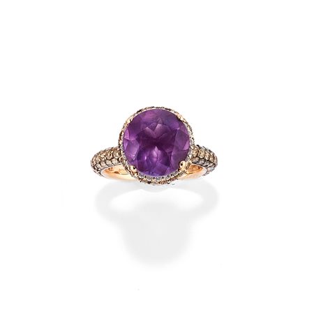 Anello con ametista